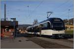 Der neune CEV MVR SURF (S�rie Unifi�e Romande pour R�seau Ferr� m�trique) GTW ABeh 2/6 7501 in Blonay.