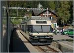 Der CEV MVR GTW Be 2/6 wartet in Les Avants auf die Rückfahrt nach Montreux.