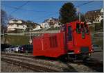 Die von der BRB 1995 übernommene Hm 2/2 N° 4 (Baujahr 1973) in Glion.