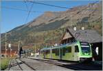 Der TPC ASD ABeh 4/8 472 wartet in Les Diablerets auf die baldige Abfahrt als R71 431 nach Aigle.