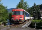 OeBB: Noch immer warten die ehemaligen SBB Triebfahrzeuge RBe 540 und BDe 4/4 651 in der Klus bei Balsthal auf die Verschrottung.