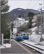Auch im Fahrplanjahr 2017/2018 kann man mit etwas Glück hin und wieder einen MOB ABDe 8/8 im Plandienst erleben: Das Bild zeigt den ABDe 8/8 4001  SUISSE  als Regionalzug 2332 von Montreux nach