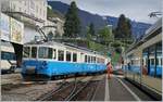 Der MOB ABDe 8/8 4002 VAUD in Montreux.