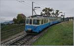 Der MOB ABDe 8/8 4002  VAUD  verlässt als Regionalzug 2331 den Halt Châtelard VD.