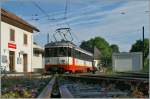 Der BDe 4/4 N� 3 in Les Brenets.