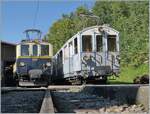 Autour de la voie ferrée / Rund um die eiserne Bahn (Herbstevent 2024) - Noch eine interessnte Begegnung zeigt die MOB FZe 6/6 2002 (heute B-C) und den MOB BCFe 4/4 N° 11 (heute B-C) in Chaulin. 

7. September 2024 