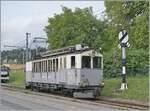 Les chemins de fer disparus - Die verschwundenen Bahnen (LLB 1915 - 1967) Der Leuk Leukerbad Bahn (LLB) Triebwagen mit der Anschrift ABFe 2/4 N° 10 der Blonay Chamby Bahn beim Manöver in