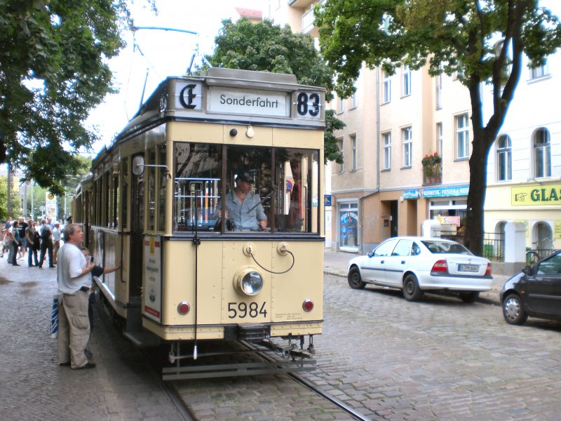 Vor der n�chsten Runde am S-Bhf K�penick (Schleife Hirtestrasse); Berlin 9. August 2009